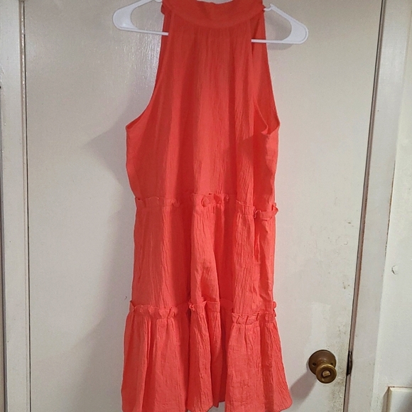 Happy Nation peach halter dress. - Picture 3 of 4
